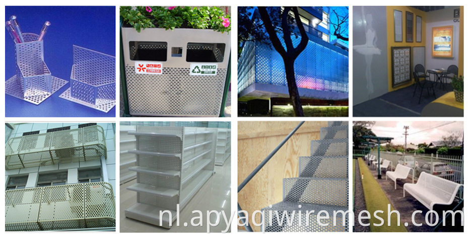 aluminium ronde gat geperforeerd metalen maaskap/ staal geperforeerd metaalgaas